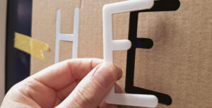 zelfklevende acrylaat letters