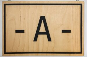 Houten Sign Berk Acrylaat 300x198
