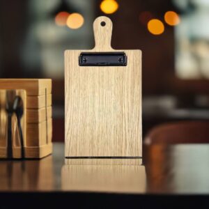 Houten klemborden op maat gemaakt restaurant