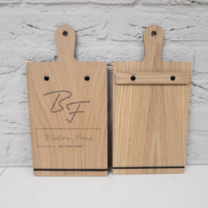 Houte Menukaart met logo